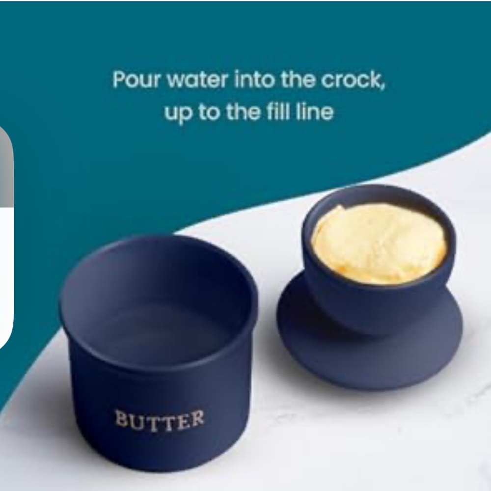 KOOK Navy Butter Keeper/ Butter Bell - Picture 14 of 14